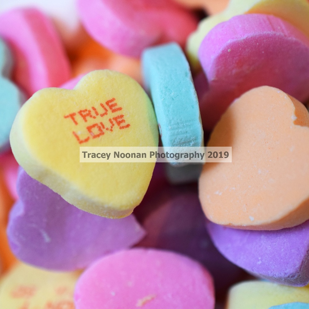 Conversation hearts "LOVE" photo